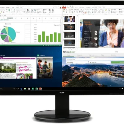 Acer K202HQL Abi 19.5″ HD (1366 x 768) NTSC 72% Color Gamut Tilt VESA Compatible Monitor for Work or Home | 1 x HDMI & VGA Port, Black