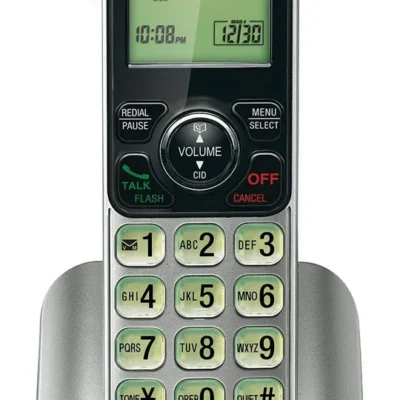 VTech CS6609 Cordless Accessory Handset – Requires a compatible phone system purchased separately (VTech CS6619, CS6629, CS6648, or CS6649),Silver/black