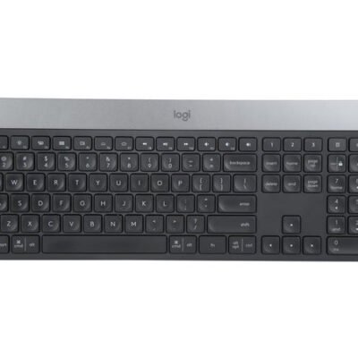 Logitech Craft Advanced Wireless Keyboard with Creative Input Dial and Backlit Keys, Dark grey and aluminum