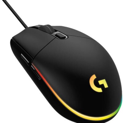 Logitech G203 Wired Gaming Mouse, 8,000 DPI, Rainbow Optical Effect LIGHTSYNC RGB, 6 Programmable Buttons, On-Board Memory, Screen Mapping, PC/Mac Computer and Laptop Compatible…