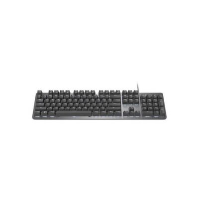 Logitech K845 Mechanical Illuminated Keyboard, Mechanical Switches, Strong Adjustable Tilt Legs, Full Size, Aluminum Top Case, 104 Keys, USB Corded, Windows