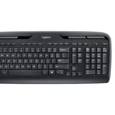 Logitech MK320 Wireless Desktop Keyboard and Mouse Combo — Entertainment Keyboard and Mouse, 2.4GHz Encrypted Wireless Connection, Long Battery Life
