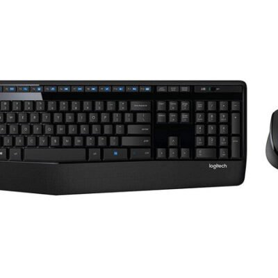 Logitech MK345 Wireless Combo Full-Sized Keyboard with Palm Rest and Comfortable Right-Handed Mouse, 2.4 GHz Wireless USB Receiver, Compatible with PC, Laptop