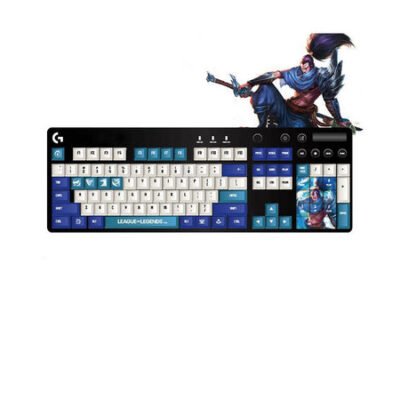 Logitech Orion G610 Wired Gaming Mechanical Cherry MX Red Switch Keyboard,Mechanical Gaming Keyboard with White LED-LOL Keycap Set,YASUO
