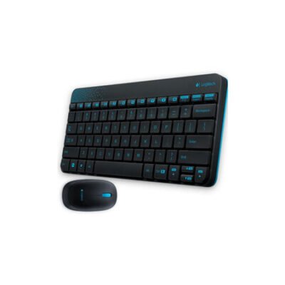 Logitech RF Wireless Combo MK240 12 Function Keys 2.4GHz 1000DPI Both Hands Spill-resitant Keyboard and Mouse-Black/White