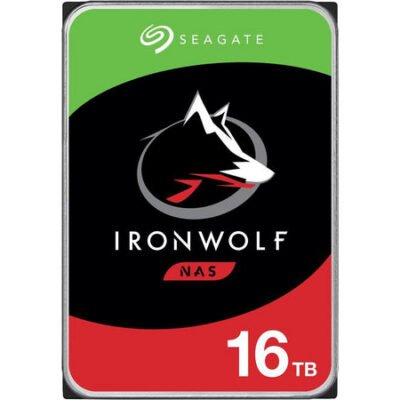Seagate IronWolf 16TB NAS Hard Drive 7200 RPM 256MB Cache SATA 6.0Gb/s CMR 3.5″ Internal HDD for RAID Network Attached Storage ST16000VN001