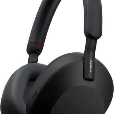 Sony WH-1000XM5 Wireless Industry Leading Headphones with Auto Noise Canceling Optimizer, Crystal Clear Hands-Free Calling, and Alexa Voice Control, Black